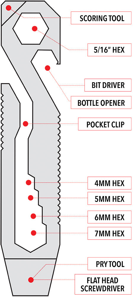 Griffin Pocket Tool - Original Stainless