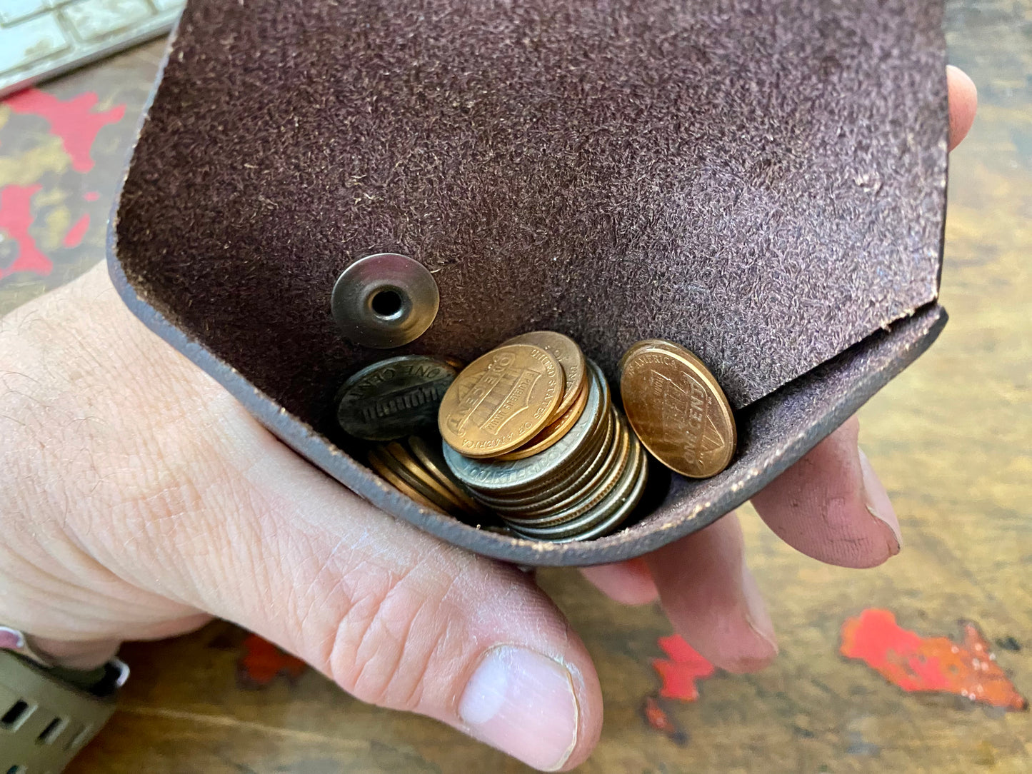 Pout House Leather Coin Pouch