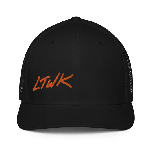 Orange LTWK Closed-back trucker cap