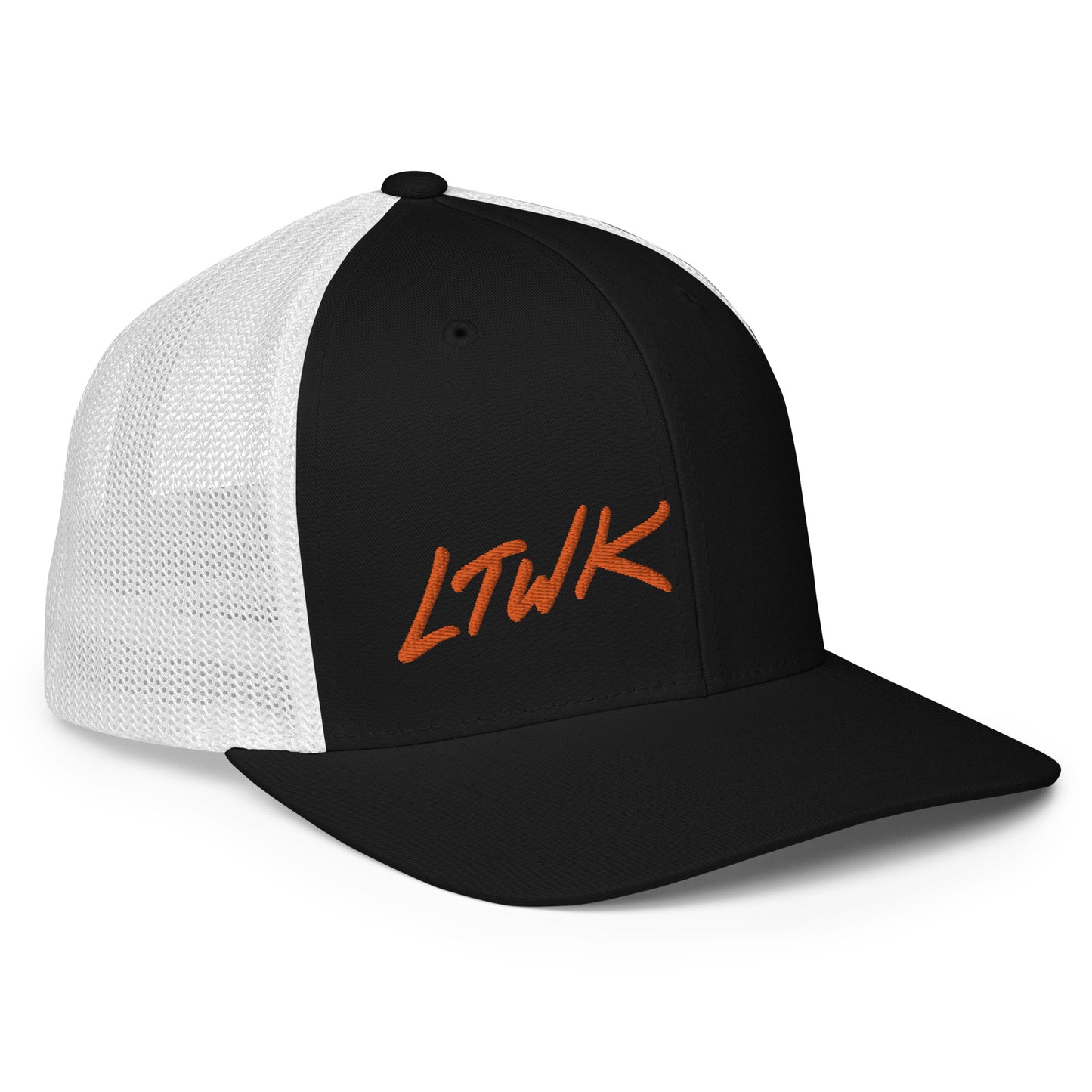 Orange LTWK Closed-back trucker cap