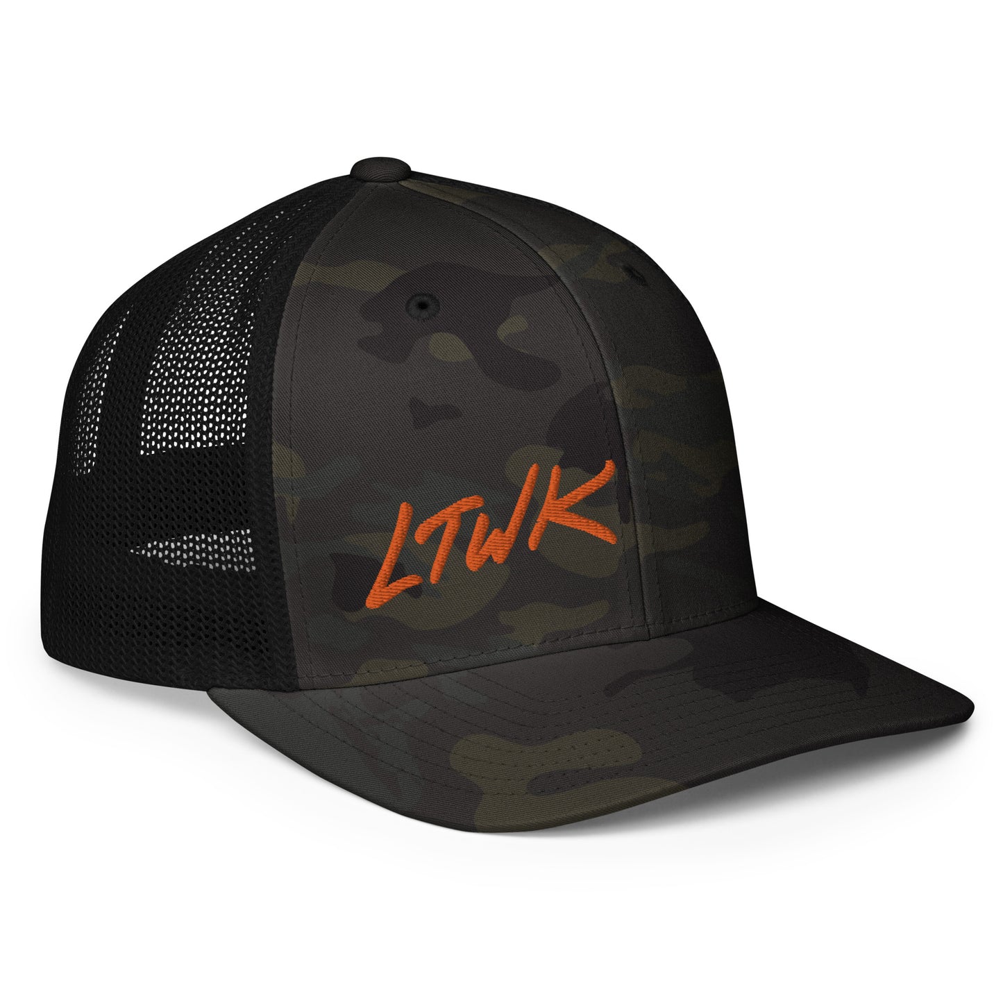 Orange LTWK Closed-back trucker cap